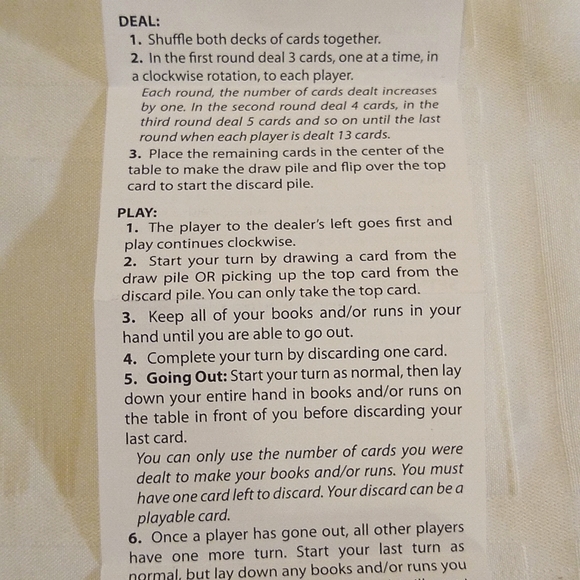 NWT Five Crowns Rummy-Style Card Game - Picture 5 of 6